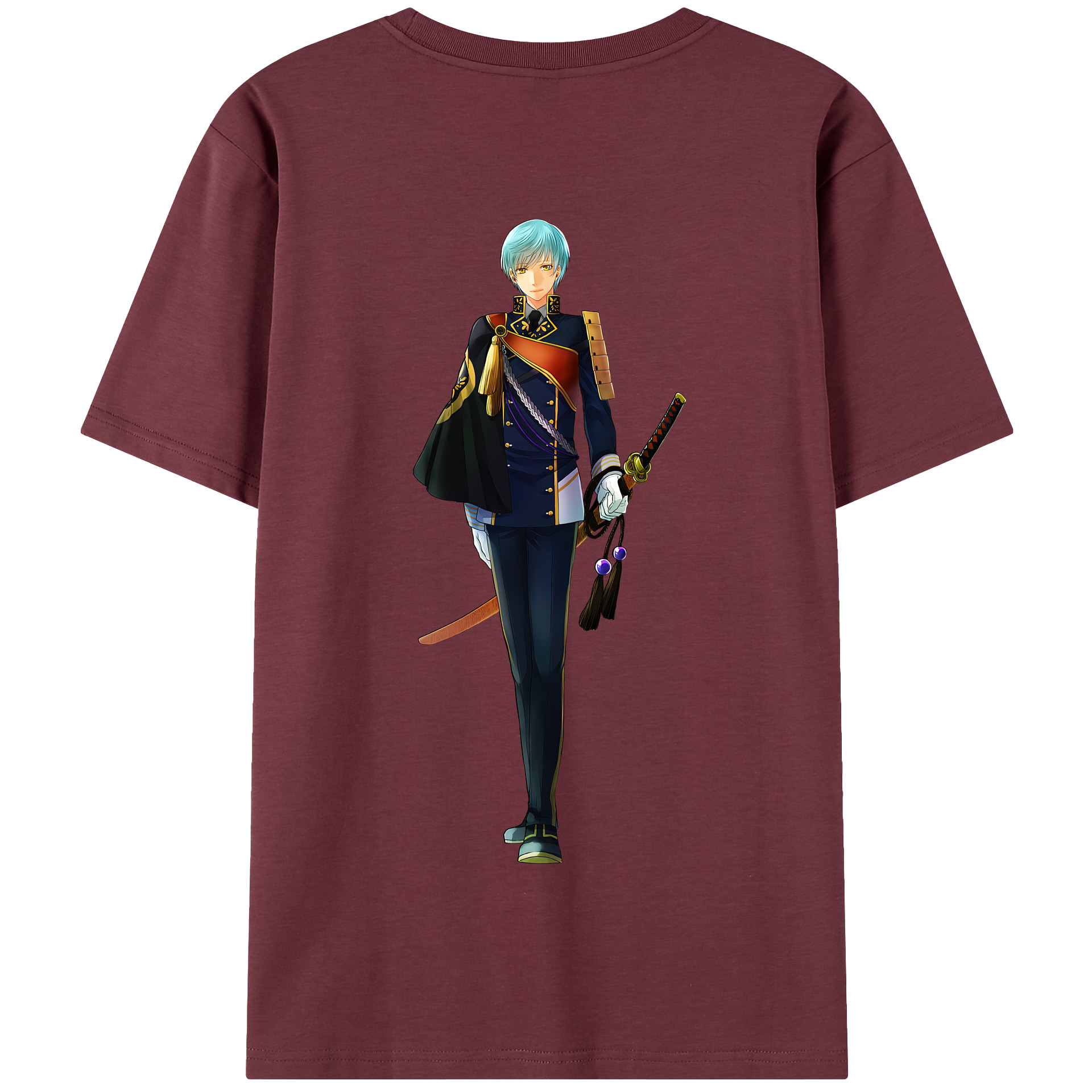 （画像用） 刀剣乱舞 Touken Ranbu 綿100％半袖Tシャツ（背面プリント）